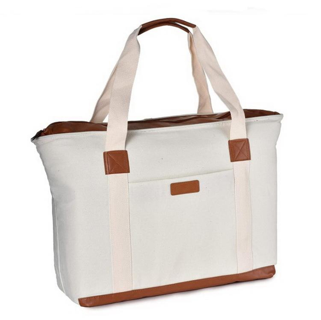 Heavy Duty Large Natural Cotton Shoulder Bag Casual Canvas Tote Bags with Custom Printed Logo for Grocery