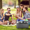 Insulated Cooler Bag Portable Collapsible Picnic Basket Cooler with Sewn in Frame