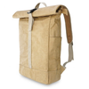 Recycled Washable Kraft Paper Waterproof Fabric Roll-top Travel Outdoor School Laptop Backpack
