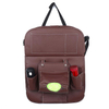 Multifunction PU Leather Car Backseat Storage Tablet Holder Car Back Seat Organizer Bag With Tray