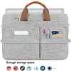 custom eco recycled rpet laptop sleeve bags with portable handle waterproof business computer laptop briefcase bag
