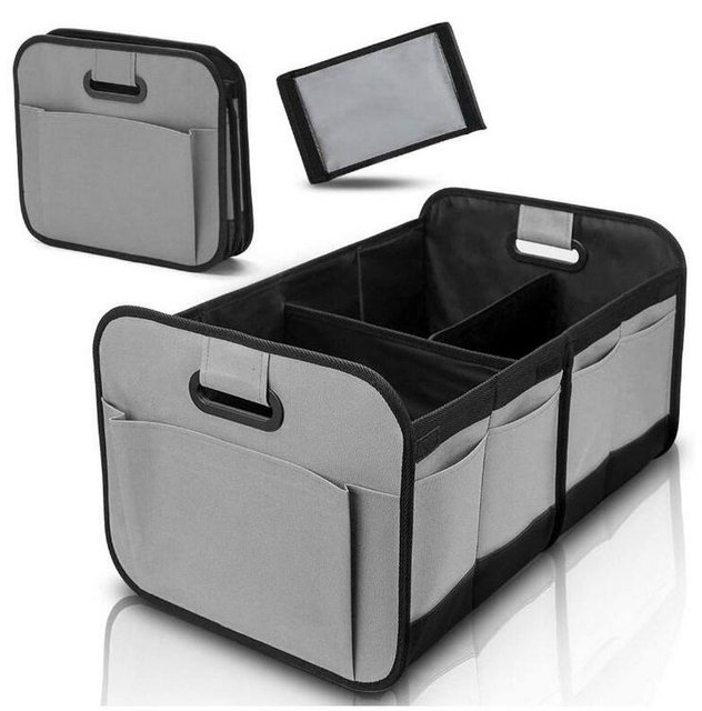 Large Heavy Duty Foldable Collapsible SUV Car Accessories Organizer Car Boot Organiser Trunk Organizer