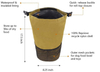 Portable Food Carrier Bag Snack Storage Container Foldable Dog Food Travel Bag with Collapsable Bowls