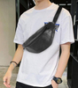 High Quality Waterproof Unisex Travel Vintage PU Bum Belt Bag Leather Crossbody Chest Fanny Pack Waist Bag