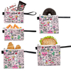 Eco friendly reusable sandwich bag dual layer snack bag with zipper fpr kids