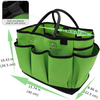 Reusable Garden Tote Large Tool Organizer Bag Carrier Gardening Tote Storage Bag And Home Organizer with 13 Pockets
