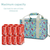 Custom Digital Printing Canvas Insulated Shoulder Strap Tote Cooler Bag for Picnic Camping Beach Bag