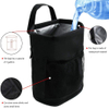 Vehicle Backseat Small Trash Bag With Leak-proof Lining Collapsible Car Storage Cooler Bag For Beer Cola Can