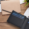 OEM Mens Slim Leather Wallets, Custom RFID Blocking Bifold Front Pocket Wallets