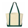 Wholesale Recyclable Plain 12oz 16oz 18oz 24oz Cotton Canvas Tote Bag With Front Pocket