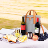 3 Bottles Leakproof Nylon High Quality Travel Picnic Tote Wine Cooler Bag