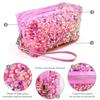 Fashionable Sparkling Sequin Cosmetic Bag Ladies Makeup Storage Pouch Bag For Traveling Daily Using