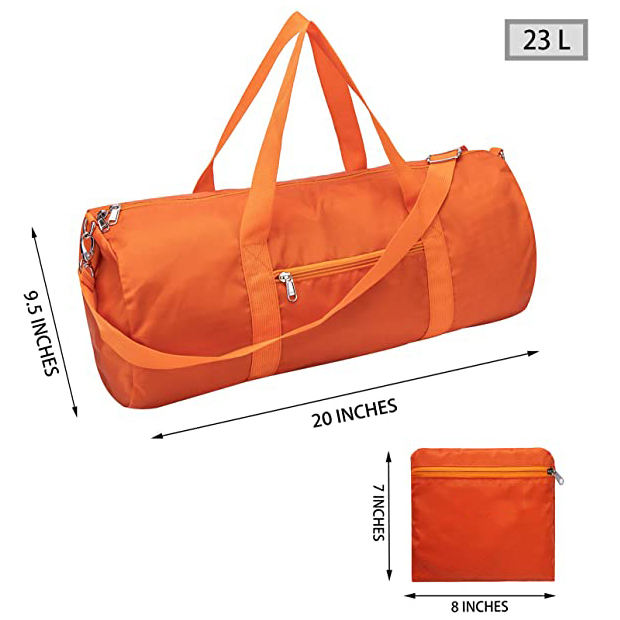 custom print small foldable duffle bags for gyms sports waterproof packable sport gym bags