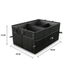 Dot car trunk organizer foldable large car seat side pocket organizer multi compartments cargo storage for SUV truck van