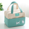 Portable Custom Logo Thermal Insulation Small Lunch Cooler Bag Insulated Thermal Lunch Tote Bag with Front Pocket