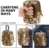 Waterproof Molle Pouch Waist Phone Purse Carrying Case Belt Loop Pouch Waist Pocket for Hiking