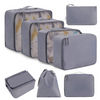 High Quality 8 Set Luggage Packing Cubes Travel Packing Cubes Set Shoe Travel Organizer with Drawstring Bag