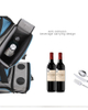 Custom Thermal Tote Bag Reusable Insulated Lunch Box Picnic Lunch Bag for Men Women Adults with Wine Cooler Compartment
