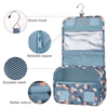 Colorful Travel Toiletry Bag with Hanging Hook Water-resistant Cosmetic Makeup Bag for Women