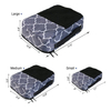 4-Piece Individual Travel Laundry Compression Organizer Bag Suitcase Collapsible Carry on Luggage Packing Cubes