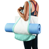 Good Quality Canvas Yoga Mat Holder Duffel Bag with Zipper Inner Pocket Cotton Travel Weekender Overnight Yoga Duffel Bag