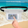 Water resistant promotional PVC cheap fanny bag pouch for beach mobile belt strap transparent waist bag