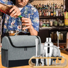 High Quality Bartender Travel Bag Multi-function Barware Kit Tool Set Large Bartender Tool Bags