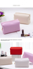 PU Leather Hanging Zippered Makeup Bathroom Cosmetic Pouch Case Make Up Kit