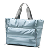 Light Weight Large Travel Weekender Quilt Stitch Down Fabric Puffer Tote Handbag Bag
