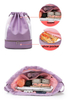 New Design Backpack Beach Bag with Wet Dry Separation Pocket Drawstring Beach Bag Wholesale