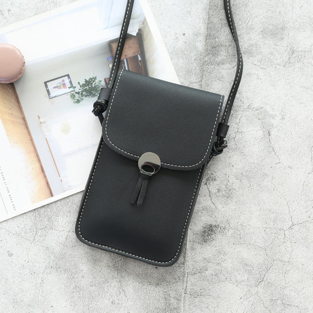 Stocked Small Crossbody Phone Bag For Women Ladies Leather Cellphone Shoulder Purses Fashion Travel Designer Neck Wallet