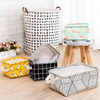 Foldable Storage Bag Clothes Canvas Large Reusable Storage Bags for Clothes Toy Underwear