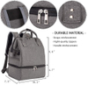 Custom Tote Backpack Breast Pump Bag Double Layer with Cooler Compartment for Breatmilk Bottle