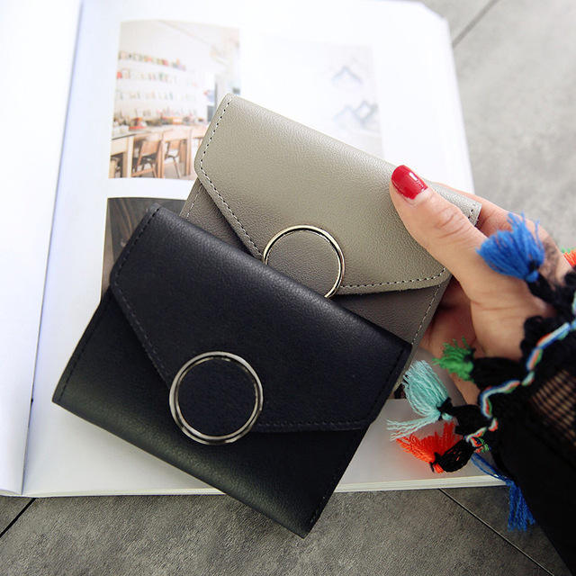 Ready to ship Custom fashion pu leather wallet for women