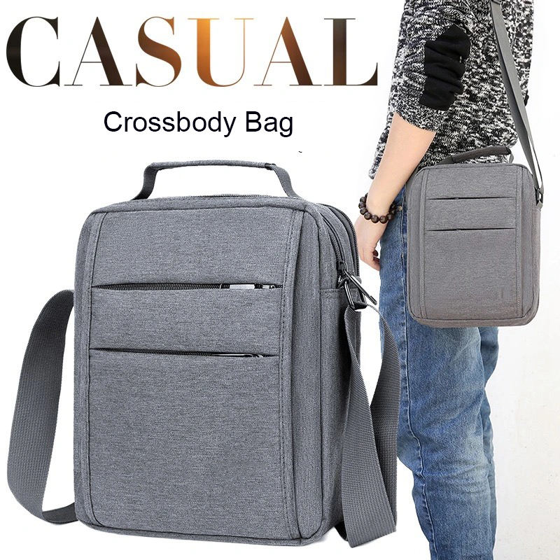 multi pocket messenger sling bag anti theft oxford crossbody phone bag for men travel shoulder bag