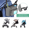 Stroller Organizer Accessories Large Space With 2 Cup Holders Multi-purpose Diaper Bag Organizer For Bottles