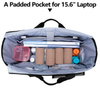 Large Capacity Women Office Work Carry Shoulder Bag Nurse Tote Bag for Work with Padded 15.6 Laptop Sleeve