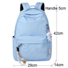 Promotional Cheap Small Student Backpack Lightweight Blue Color School Backpack for Boys And Girls Casual Daypack Bag
