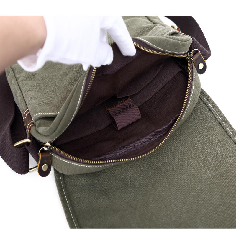 custom luxury canvas shoulder crossbody bag for men women