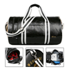 Fashion Waterproof Pu Leather Sports Gym Duffle Bags with Shoes Shoe Pouch Lightweight Overnight Weekender Bag for Men Woman