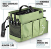 Wearable Garden Tool Bag Multi Pockets Large Sling Garden Tool Bag Organizer Heavy Duty for Women Mom