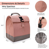 Custom Logo Insulated Lunch Bag Roll Top Lunch Box Small Cooler Bag For Women, Girls, Adults And Teens