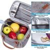 Reusable Insulated Lunch Bag Cooler Tote Bag,Soft Freezable Lunch Box Holder, Durable Portable Leakproof Thermal Lunch Cont