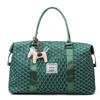 Custom 29L Weekender Overnight Bag for Women Waterproof Leather Travel Duffle Bag Fashionable Carry on Shoulder Duffel Bag