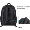 Custom See Through School College Mesh Backpack Heavy Duty Black Mesh Backpack with Bungee And Padded Straps