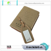 Wholesale custom jute linen padfolios/portfolio with ring binder