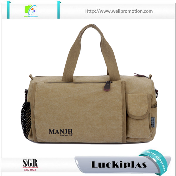 Latest style roll-up travel bag ,rolling barrel round duffel bag canvas
