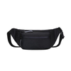 Fashionable Gray Leather Fanny Pack Waist Bag Custom Logo Single Shoulder Chest Bags For Men And Women