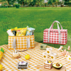 Plaid Thermal Cooler Bags Insulated Lunch Bag For Picnic With Handbag Design