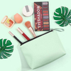 Water Resistant PU Leather Cosmetic Bag for Makeup Tools High Quality Mens Toiletry Bag for Travel